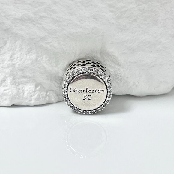 Pandora Charleston SC Bead Charm S925 Silver Charm Christmas - Picture 2 of 3